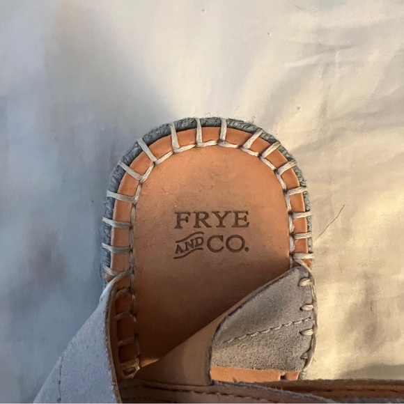 Frye & Co. Blue Ombre Espadrille Wedge Sandals - Picture 6 of 6